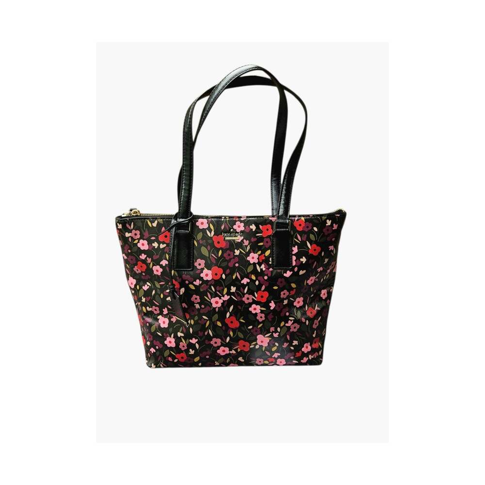 Kate Spade Watson Lane Maya Boho Floral Tote Bag Whimsical Girl Quote Lining